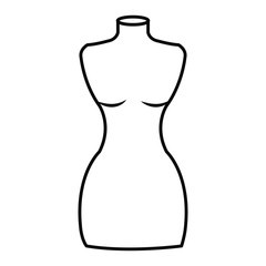 boutique mannequin isolated icon vector illustration design