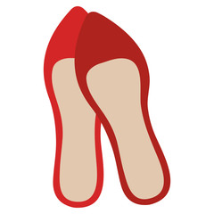 femenine shoe elegant icon vector illustration design