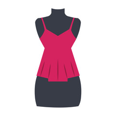 mannequin with sensual blouse for woman vector illustration design