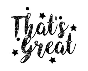 that's great alphabet typography font text image vector icon