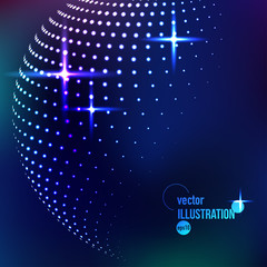 Vector abstract background with circles