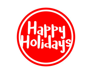 happy holidays typography typographic creative writing text image 1