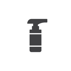 Fototapeta na wymiar Spray bottle vector icon. filled flat sign for mobile concept and web design. Cleanser dispenser simple solid icon. Symbol, logo illustration. Pixel perfect vector graphics