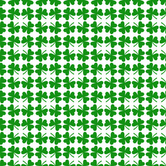 shamrock seamless pattern. patrick background. St. Patrick's Day. Vector illustration