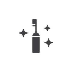 Electric Toothbrush vector icon. filled flat sign for mobile concept and web design. Dental care tool simple solid icon. Symbol, logo illustration. Pixel perfect vector graphics