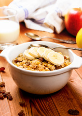 Muesli with banana