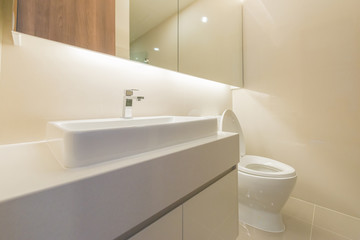 Clean and fresh bathroom