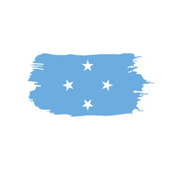 Obraz na płótnie Canvas Federated States Micronesia flag