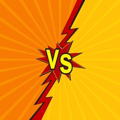 Versus. vs. Fight backgrounds comics style design