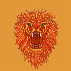 Obraz premium Lion head icon