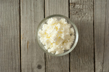 dairy products, rustic wooden table background