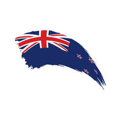 New Zealand flag, vector illustration