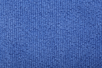 Blue cotton towel background texture