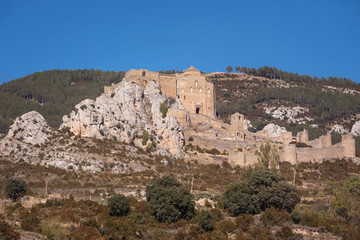 Fototapeta na wymiar Loarre Castle in Aragon, Spain.