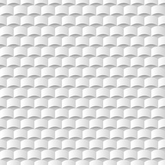 Naklejka premium Biały 3d tekstury geometryczny tło, bezszwowy wzór
