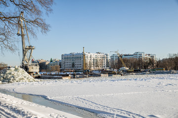 Reconstruction of the bridge, Saint Petersburg