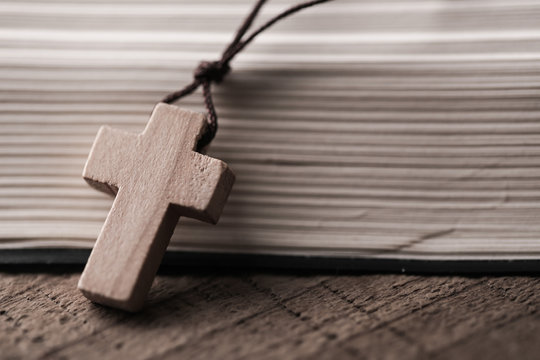Cross With Holy Bible