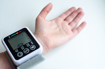 Health care for men with rhythm Very high blood pressure. Health concept