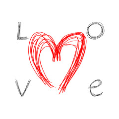 Love message symbol