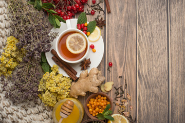tea with herbs