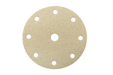 Sandpaper isolated on a white background. Top view.