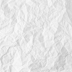 Fototapeta premium Textured blank crumpled paper of white color
