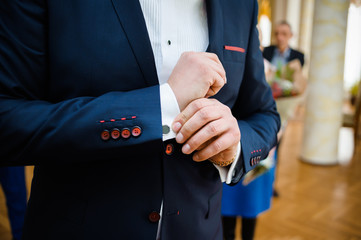 Businessman wearing suit