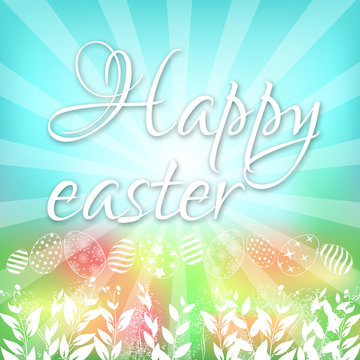 Vector postcard dedicated to the holiday of Easter.