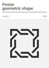 Poster minimal geometric vector shape 