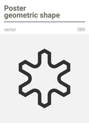 Poster minimal geometric vector shape 