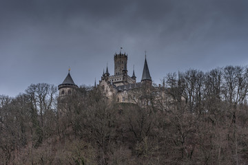 The old Marienburg Castle on mountain, Germany