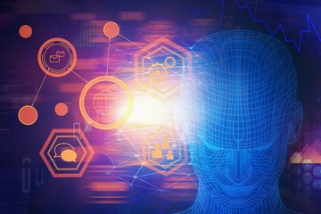 Artificial intelligence and future concept