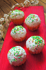 Easter cupcakes and a cherry twig