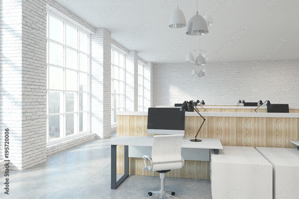 Canvas Prints contemporary coworking office