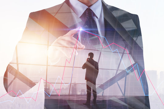 Meeting, teamwork and trade concept