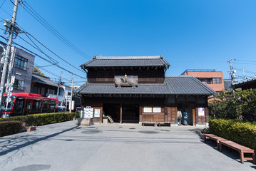 古い日本の木造建築（旧吉田屋酒店）