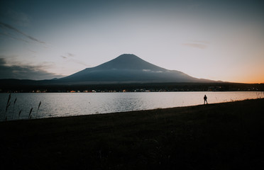 Fototapeta na wymiar Fuji mountain view. The most famous mount in japan