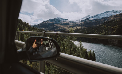 Switzerland mountains and nature. Concepts about traveling and wanderlust