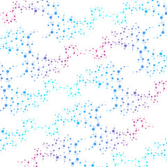 Structure molecule and communication. Dna, atom, neurons. Scientific concept for your design. Connected lines with dots. Medical, technology, chemistry, science background. illustration.