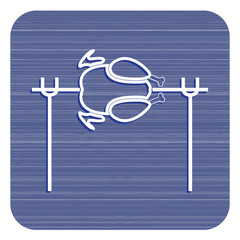 Grilled chicken icon