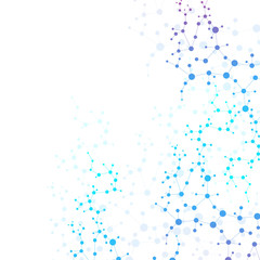 Structure molecule and communication. Dna, atom, neurons. Scientific concept for your design. Connected lines with dots. Medical, technology, chemistry, science background. illustration.