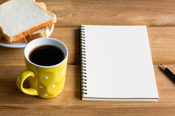 Good morning black coffee cup