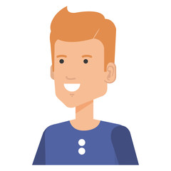 young man avatar character vector illustration design