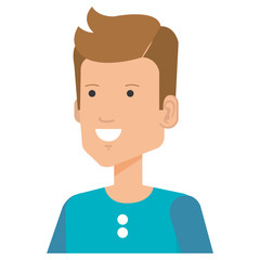 young man avatar character vector illustration design
