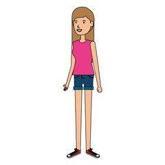Fototapeta premium beautiful woman avatar character vector illustration design