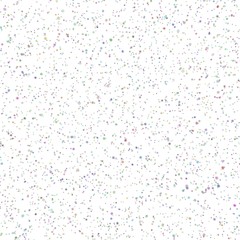 Abstract seamless texture of multicolored dots on a white background