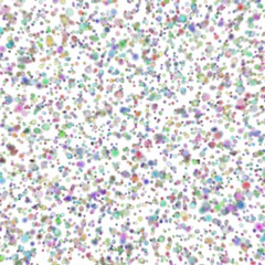 Abstract seamless texture of multicolored dots on a white background
