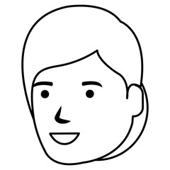 beautiful woman head avatar character vector illustration design