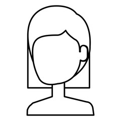 Obraz na płótnie Canvas beautiful woman shirtless avatar character vector illustration design