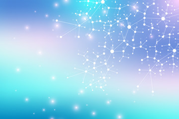 Scientific images of molecular structures. Molecule DNA research as concept. Chemistry pattern, illustration.